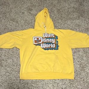 Walt Disney World hoodie sweatshirt yellow rainbow